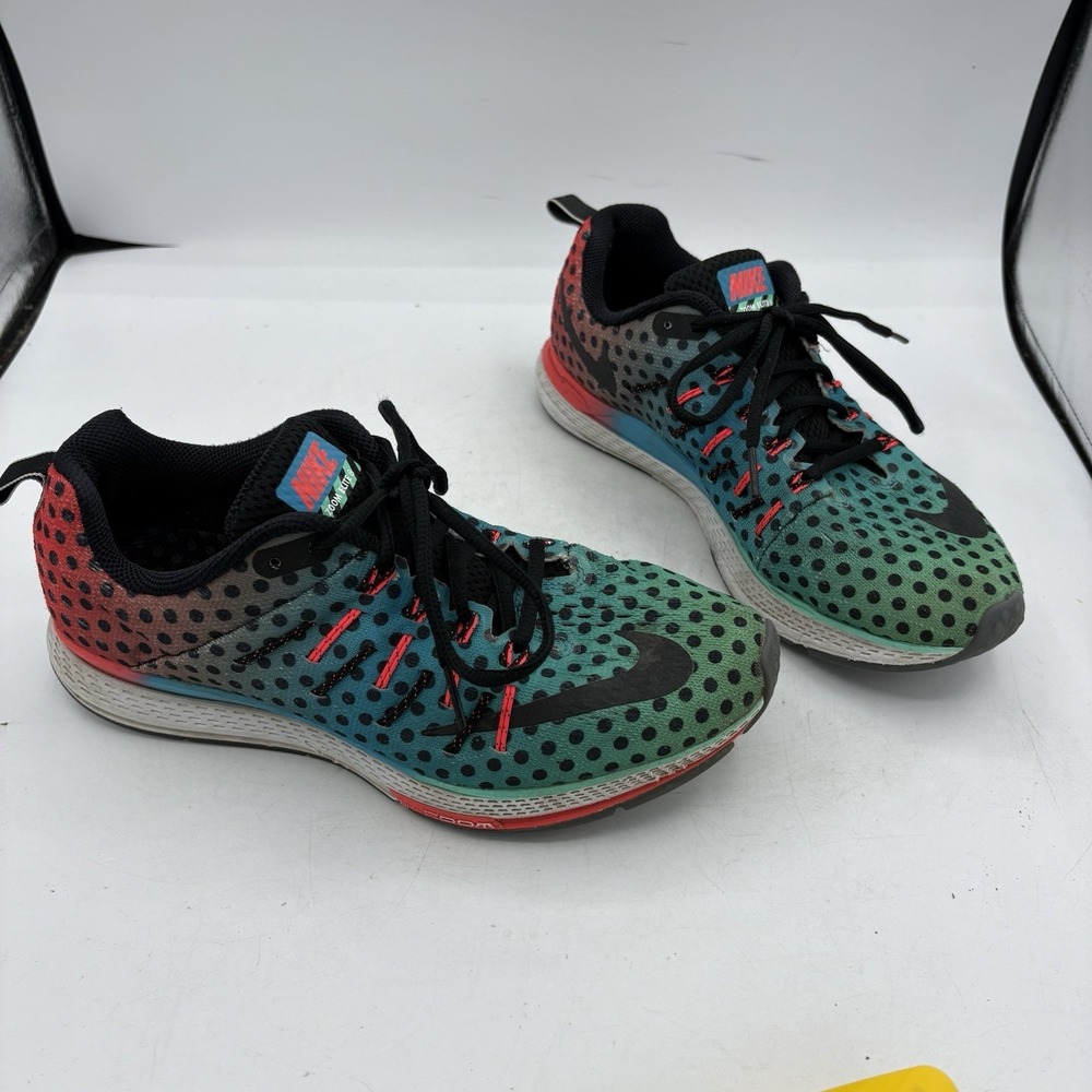 Nike Shoes Womens Size 8 Zoom Elite 8 Red Blue Green Run Sneakers 806538-001